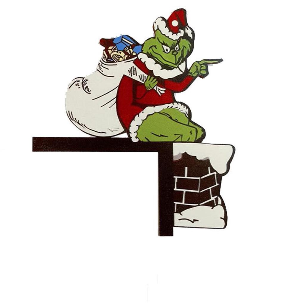 Christmas Wooden Decorations, Merry Christmas Door Corner Decorations. Wooden Sign