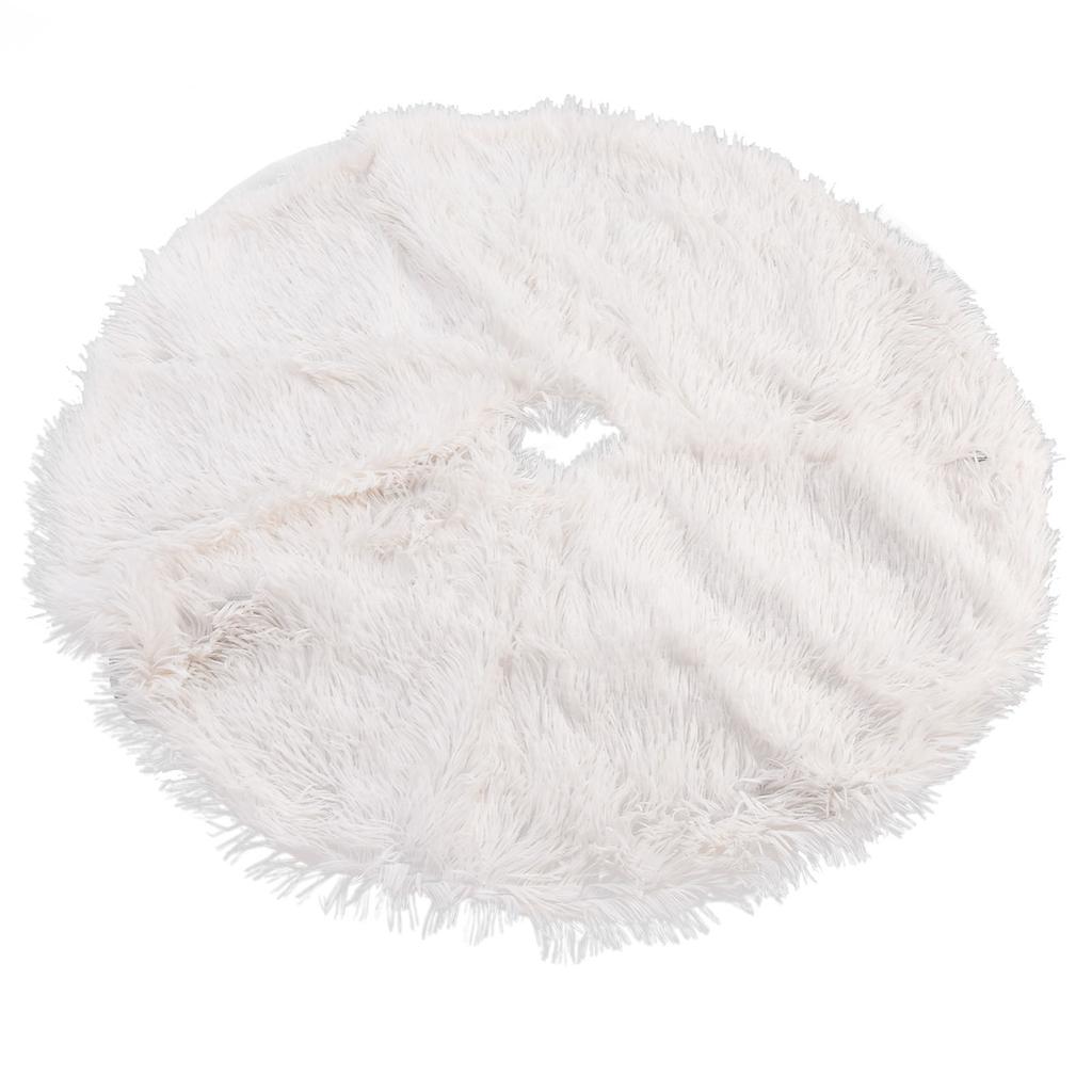 Christmas Tree Skirt Floor Mat Base Cover Round Carpet for Xmas New Year Party Holiday Home