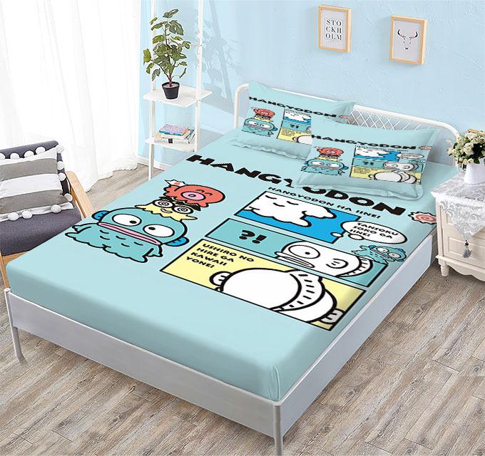 Grinding Mattress All-Inclusive 3D Digital Printing Cartoon Cute Cool Penguin Series Mattress Set