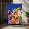 Scooby Doo Flannel Blanket Soft Warm All-Season Throw, Design for Camping, Car Travel, Hiking Sofa, Bed, Office Perfect Gift for Parties