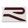New R Emblem Car Metal Body Tail Trunk Sticker Accessories For Volkswagen VW GTI Rline Polo Golf MK8 Touareg Passat Magotan CC zd0