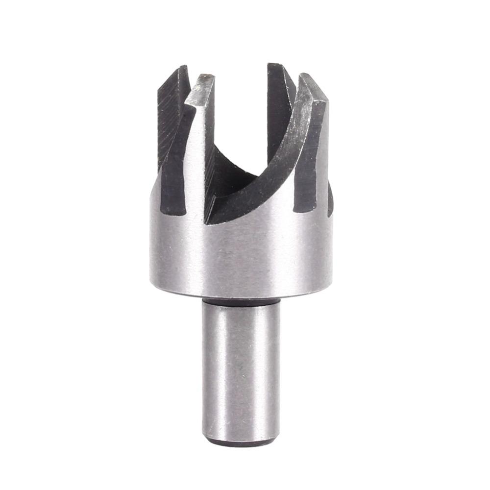 8pcs High Carbon Steel Wood Plug Cutter Straight HSS Drill Bits Chamfer Drill Bits Woodworking
