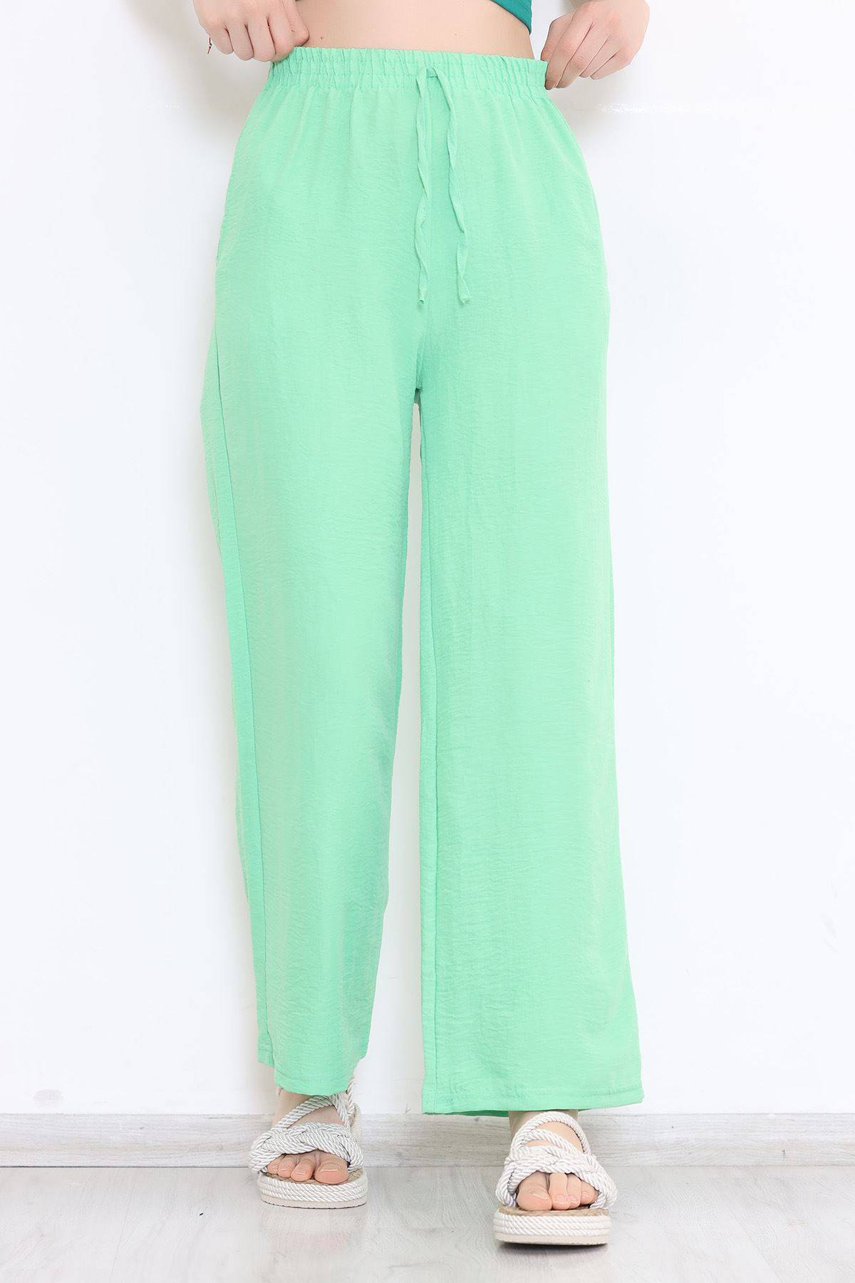 

Linen Ayrobin Trousers Light Green