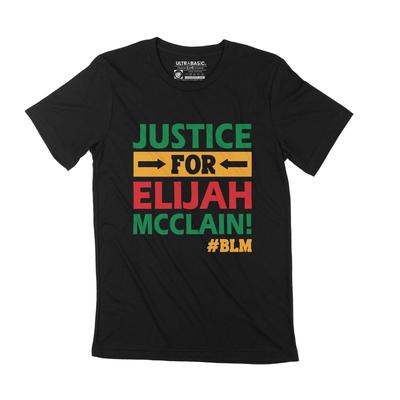 Teisingumas Elijah Mcclain Juodų gyvybės svarbios Vyriški marškinėliai Drabužiai Grafiniai marškinėliai
