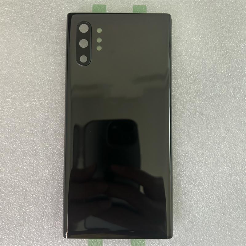 Battery Back Cover For Samsung Galaxy Note10 N970F Note 10 Plus N975F 3D Glass Panel Rear Door Housing Cover Camera Lens