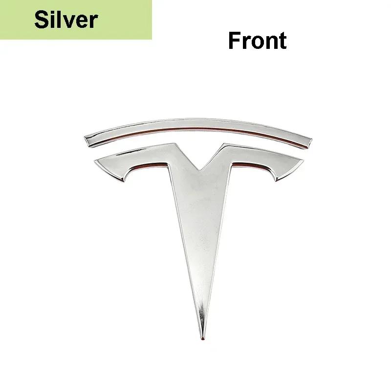 

Car Sticker Tesla Metal Car Front Hood Cover Emblem Sticker for Tesla Model 3 Mode Y Auto Rear Trunk Badge Decal Exterior Access Model Y