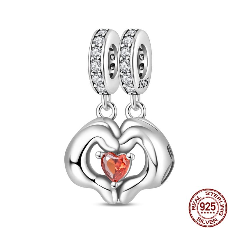 Copper Sweet Travelair Balloon Beaded Eros Arrow Through The Heart Charms Fit Bracelet Diy Jewelry Making Women'S Gift