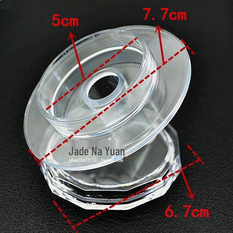 Soportes de Exhibición de Joyería de Pulsera y Brazalete de Cristal de Jade Transparente Acrílico