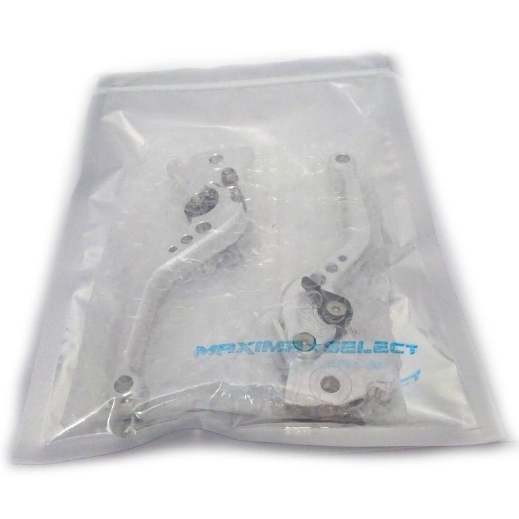 MAXIMASELECT Brake and Clutch Lever Set and with Adjustable Angle Function for Majesty Cygnus and SMAX (Left Right) (Silver) S, X, SR, BW'S, R,
