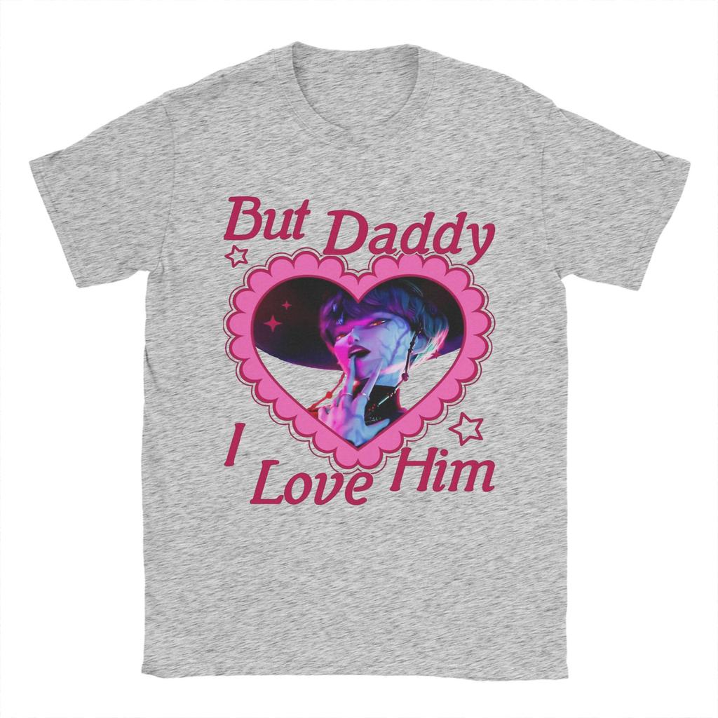 Casual T-Shirt Summer But Daddy I Love Him Baby Saja Novelty T Shirts Kpop Demon Hunter Villain Tshirt for Men Short Sleeve Tops