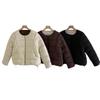 Korean Version of the Round Neck Plus Size Women Thickened Warm Anti Cold Winter Coat - Lightweight and Comfortable Long-sleeved Cotton Coat Jacket