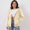 Women's Off Shoulder Zipper Hoodie Sweatshirt  Fashion Clothing Casual Jacket