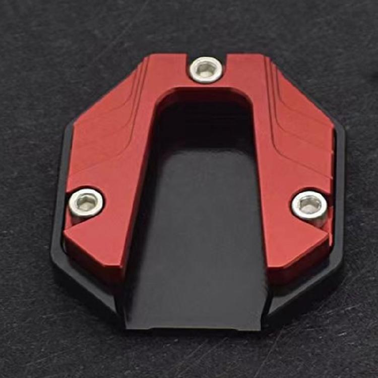 Motorcycle Side Stand Footrest Stabilizers Plate Aluminum Anti Collapse Designs Kickstand Base for Enhanced Ground Grip