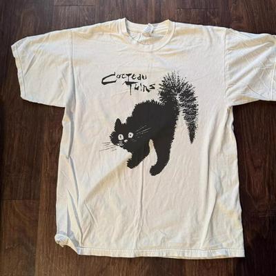 Cocteau Twins Cat Short Sleeve Retro Shirt Heavy Cotton Men Women S-5XL Unisex T-Shirt