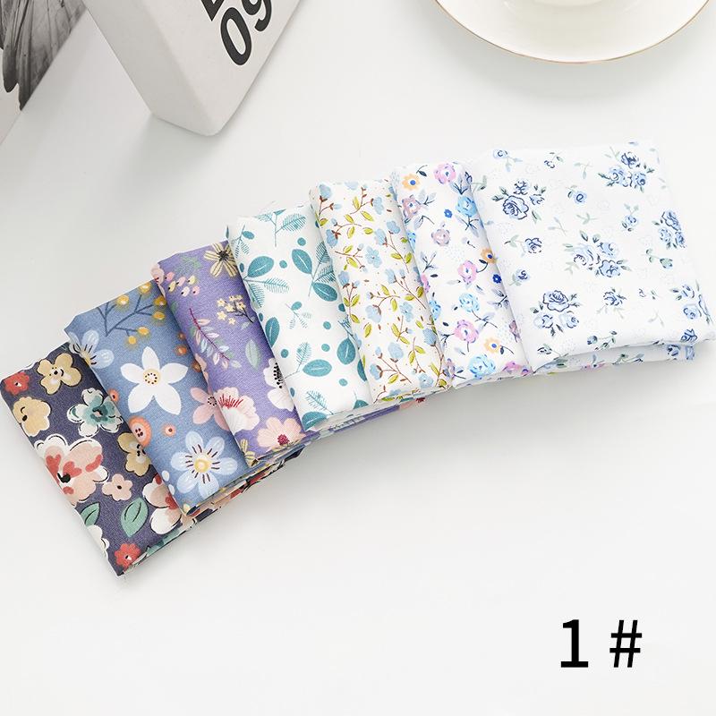 Pure Cotton Patchwork Fabric Set - Printed Fabric Scraps for Doll Clothes & Hair Ties, Handmade DIY Projects