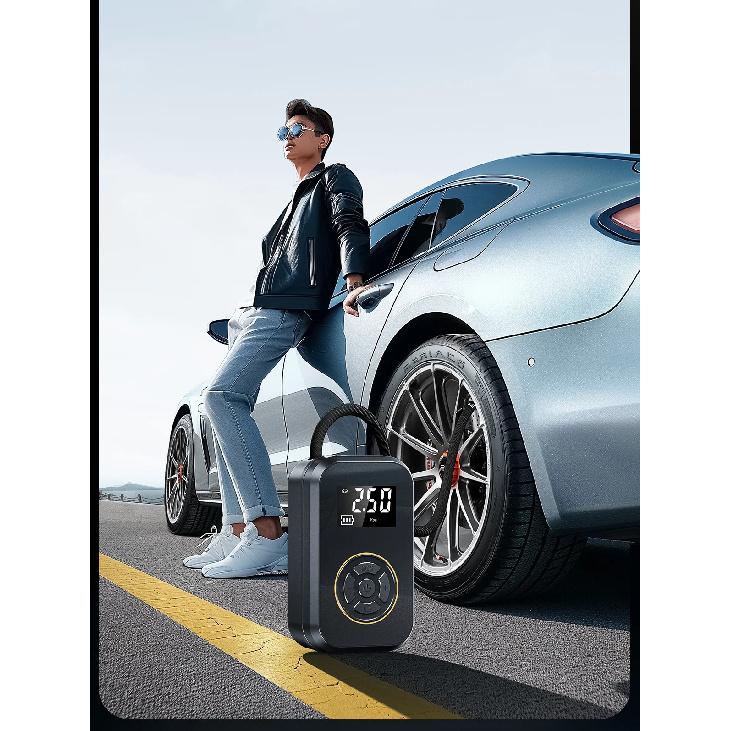 Wireless Car Air Pump Bike Inflato Quick Charging Car Tire Wireless Air Pump Intelligent Electric Tire Inflator Car Motorcycle