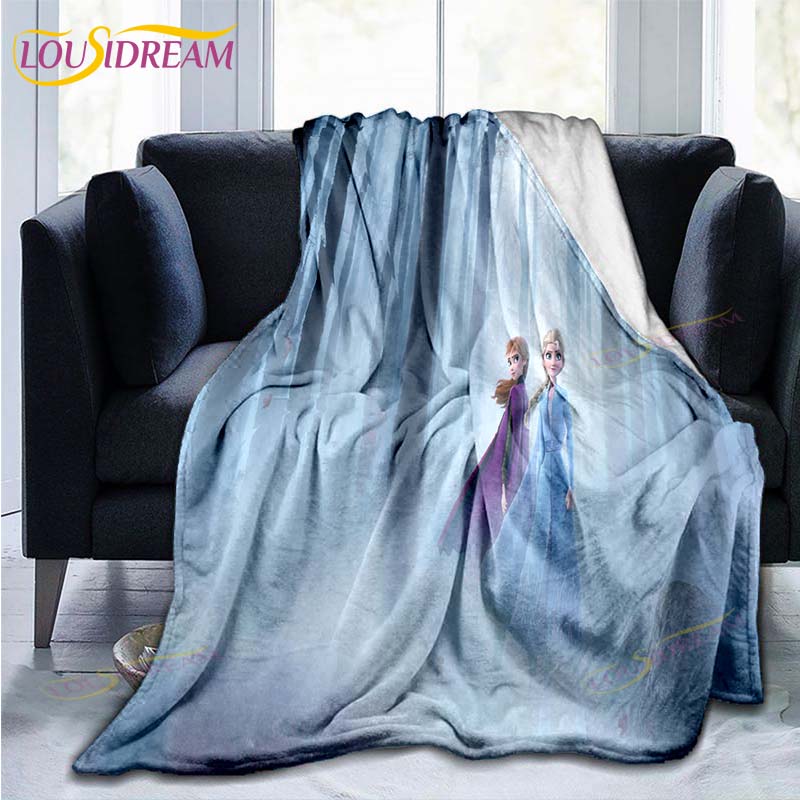 Frozen patroon plaid Deken Bank Quilt Overtrek Reis Beddengoed Outlet Plaid Deken Flanellen Deken Sprei