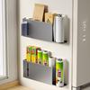 Roll Paper Holder Refrigerator Storage Rack Strong Load-bearing Easy To Install Multipurpose Self-Adhesive Under-Cabinet Organizer