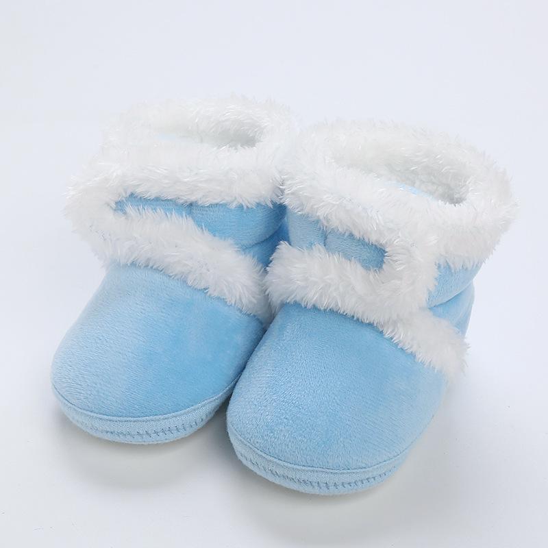 Handmade Soft Sole Winter Shoes for Infants & Toddlers - Non-Slip Velvet Cotton Socks