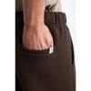 Burnham Men's Organic Fabric Fleece Inside Comfortable Cut Elasticized Jogger Black Sweatpants