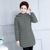 New Winter Coat Large Size Mother Suit Light Down Cotton Suit Medium and Long Style