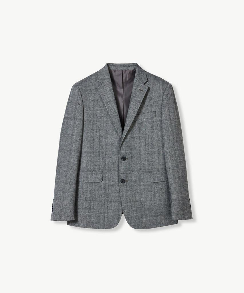 STCO Extra Fine Wool 41 Glen Check Suit Jacket_Grey (Classic Fit)_Ssjuc61Ccg
