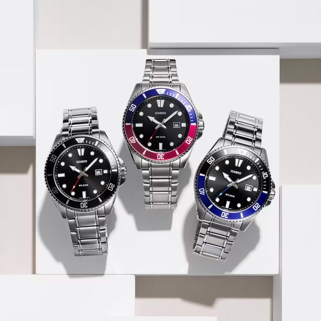 Zegarek Męski Casio Mdv-107D-1A1 Wr200 + Box