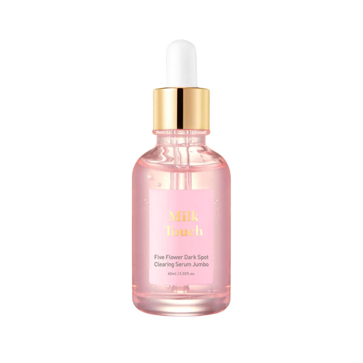 Milk Touch Five Flower Dark Spot Clearing Serum Brightening Facial Treatment 60ml