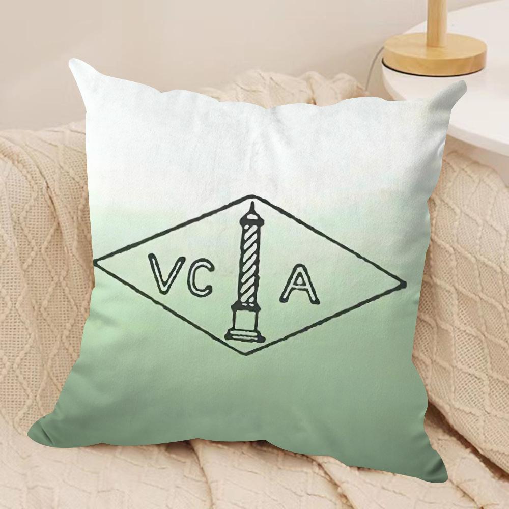 VVan CCellf Arpels Cushion Cover Short plush Doublesided Print Square Throw Pillow Covers Sofa Home Cushion Decor