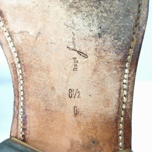 VAN BOMMEL All Leather Goodyear Welted Suede Chukka Boots Brown size 8.5G 27.0-27.5 Men's(USED)