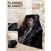 Gothic Vampire Nobleman Intricate Dark Patterns Flannel Blanket Allseason Fleece Blanket For Living Room Bedroom Gaming Room Home Decor