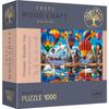 Puzzle 1000 pièces en bois : Ballons colorés