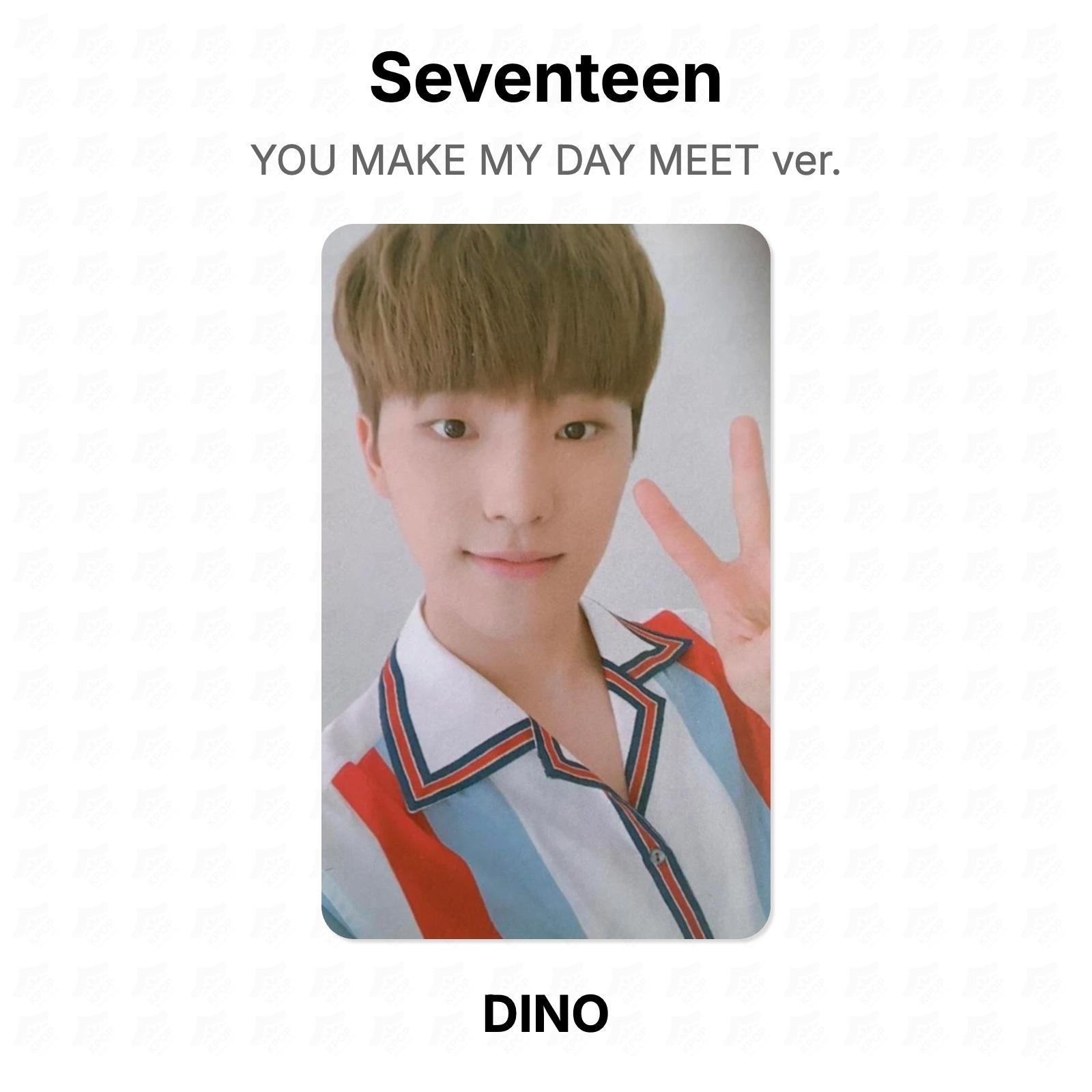 Seventeen YOU MAKE MY DAY MEET ver. Official Photocard DINO