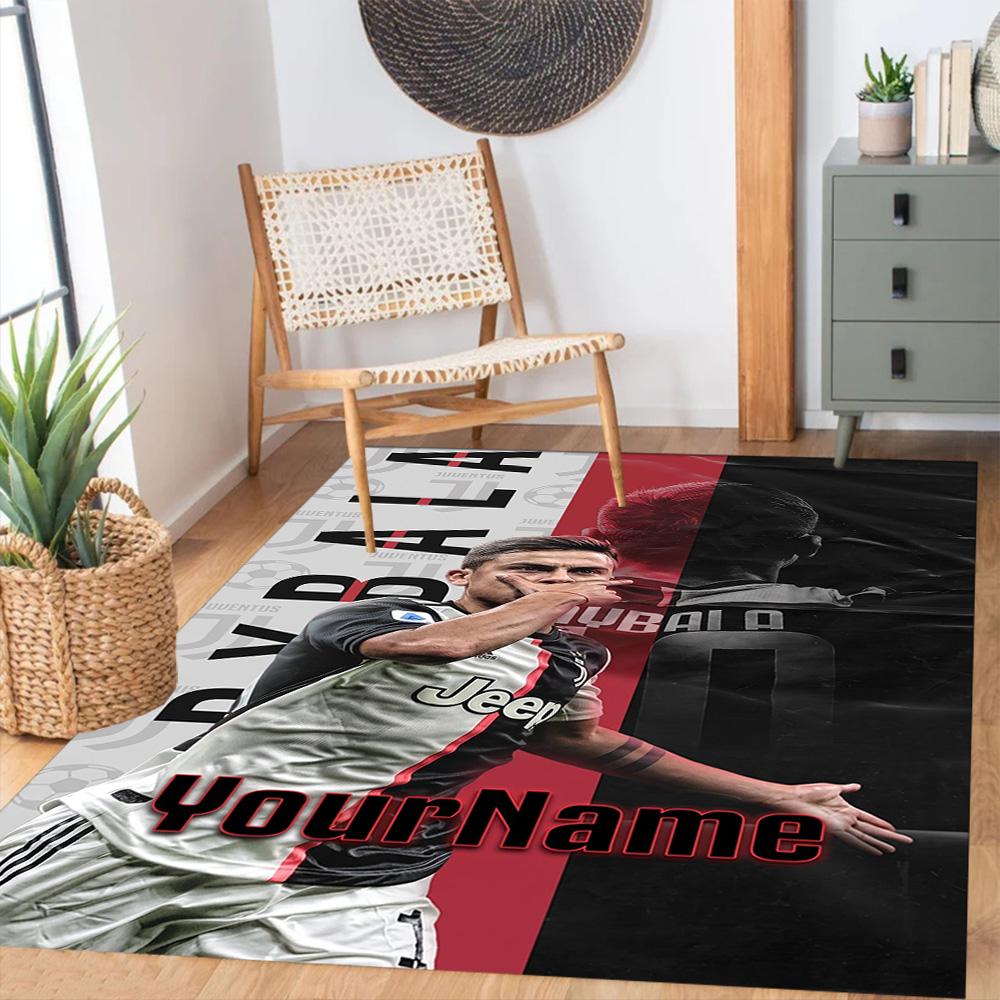 Juventus Customize Your Name Carpet Design for Kitchen Hallway Dormitory Playrooms Antislip Carpet Anime Office Decor