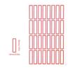 50 Sheets Writeable Labels Sticker Small Blank Sticker for Envelopes File Folders Jars Boxes School Office Kitchen