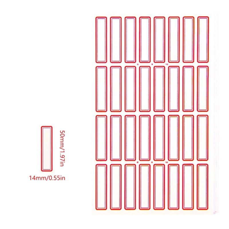 50 Sheets Writeable Labels Sticker Small Blank Sticker for Envelopes File Folders Jars Boxes School Office Kitchen