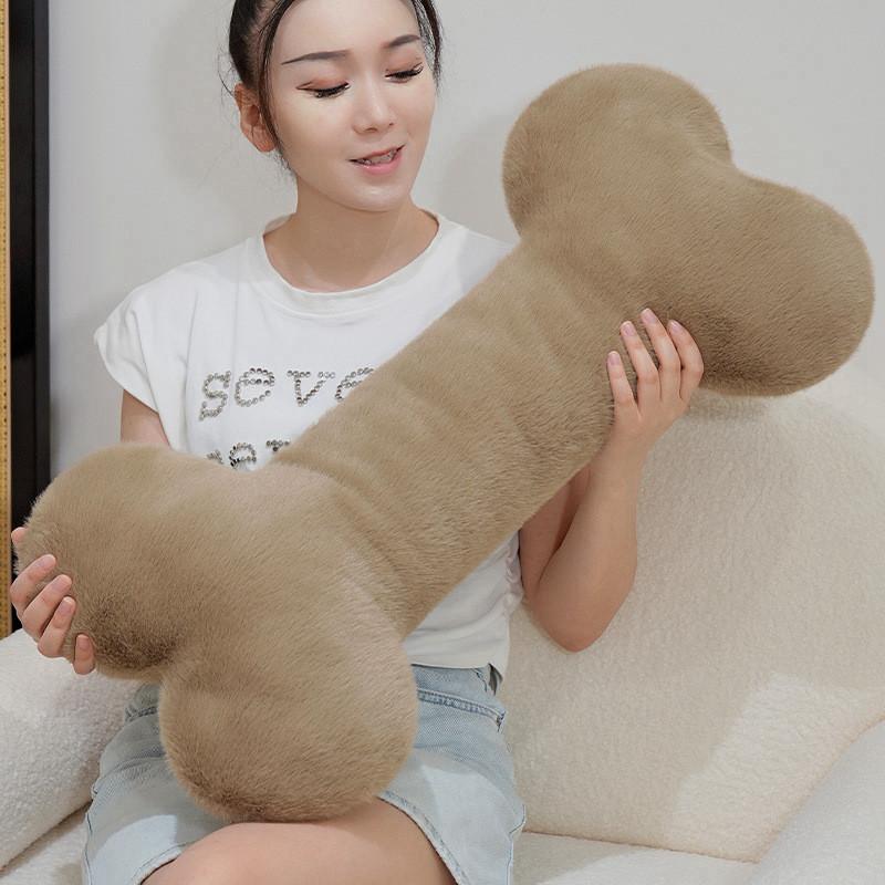 Shape Puppy Bone Plush Toy Cute Cartoon Throw Pillow Doll Decoration Pendant