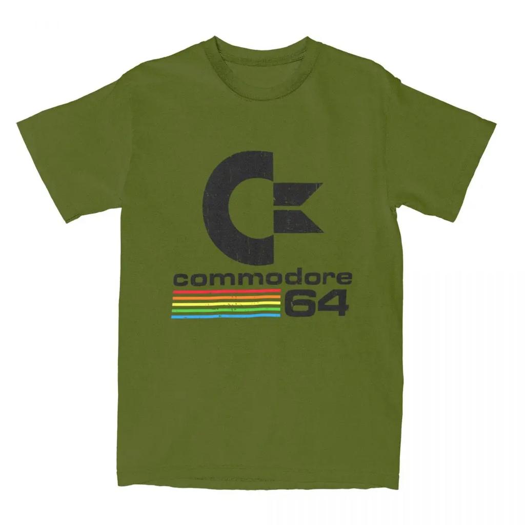 Men Women Commodore 64 Vintage Shirt Accessories C64 Retro Sid Amiga Cotton Tshirt Clothes Vintage Tees Printed