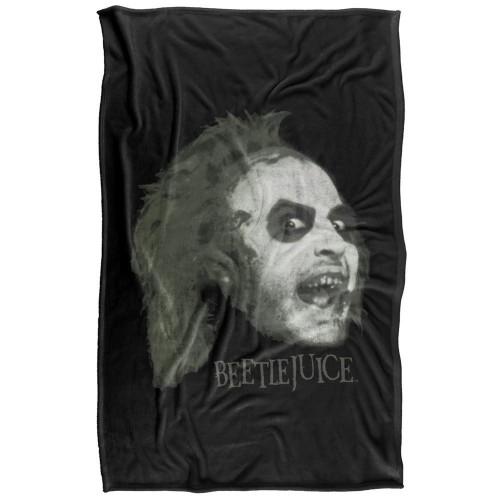 Beetlejuice Large Face Soft Touch Blanket