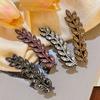Elegant Hair Accessory Sparkling Hair Clip Trendy Hairpin Shining  Barettes Wheat Shape Hairclip