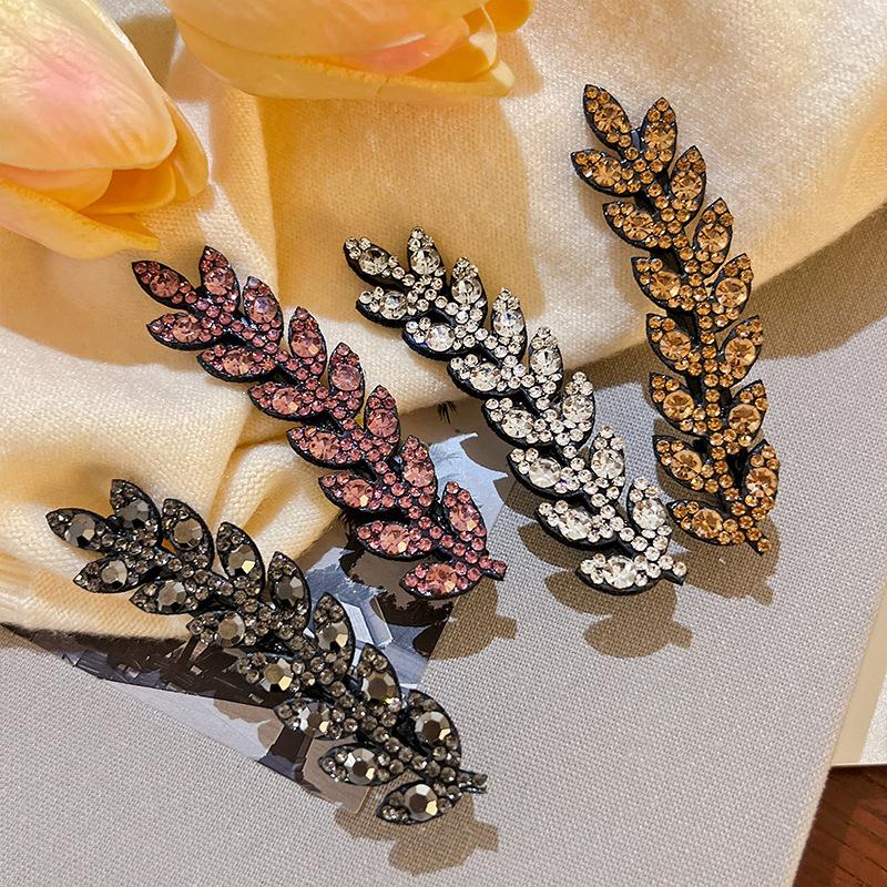 Elegant Hair Accessory Sparkling Hair Clip Trendy Hairpin Shining  Barettes Wheat Shape Hairclip