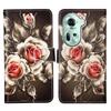 Skórzany portfel etui na OPPO A40 A60 A80 Reno 13 12 12F 12FS 9A 8T Find X8 X6 Pro X5 Lite A17 A52 A58 A78 A98 K12X Malowana okładka