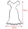 Wedding Dress Metal Cookie Cutters Couple Fondant Cake Decor Princess Cupcake Chocolate Biscuit Mould Patisserie Reposteria