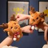 Elk snapping circle Christmas gift Christmas Eve pat doll reindeer doll plush toy birthday