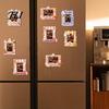 Picture Display Frames Halloween Photo Frame Refrigerator Magnet, Ghost Pumpkin Magnetic Holder Holder, Wooden Decorative for Holiday Party Kitchen