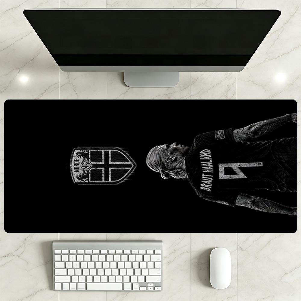Haaland Large Mouse Pad Desk Mouse Pad Office Mouse Mats Non-Slip Rubber Bottom Perfect for Office Laptop Gaming Setup