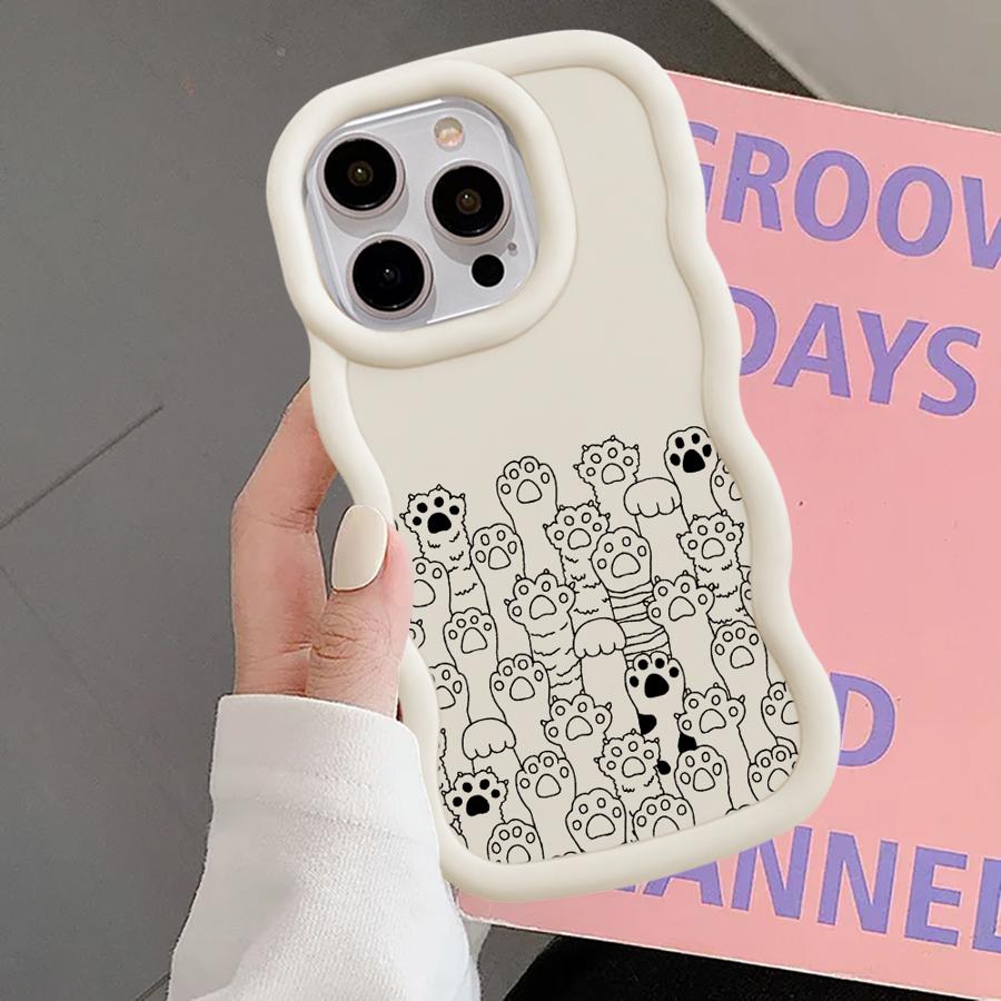 Cute Cat Lovely Case for iPhone 15 Plus 12 XR 8 17 Air 13 11 14 16 Pro Max Soft Phone Cover