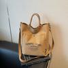 Large Capacity Bag Women's New Fashion Shoulder Women's Bag Canvas Versatile Tote Bag Class Commuter Bag