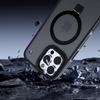 C1 Series For iPhone 15 Pro Max Case TPU+PC Skin Touch Anti-Shock Phone Cover with Magnetic Kickstand