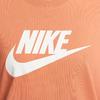 Nike Sportswear Essentials Series Comfortable Soft Skin-Friendly Minimalist Solid Color Short Sleeve T-Shirt Women Tops Soft-Orange DX7907-828